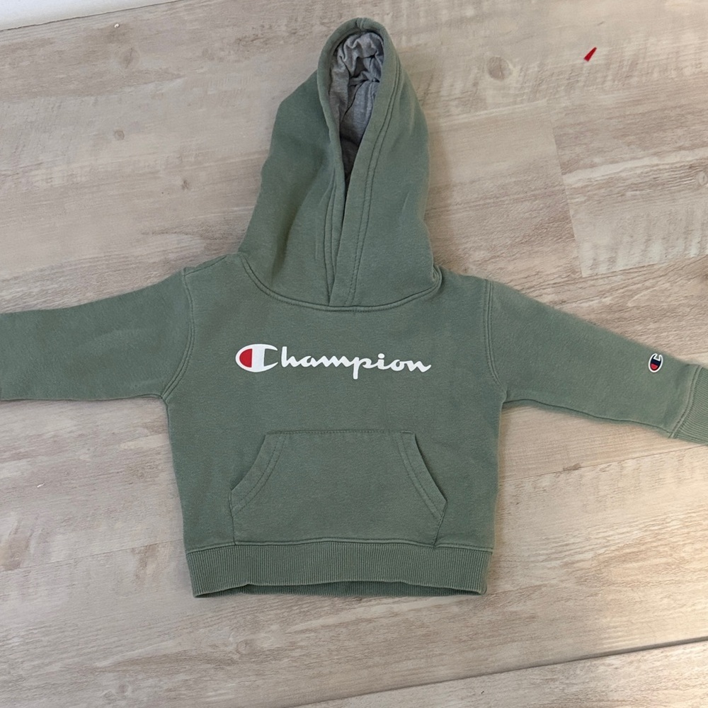 Champion Kids Olive Hoodie